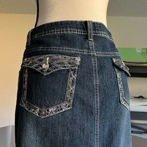 Denim Maxi Skirt 💝